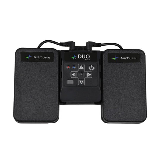 AirTurn DUO 500 Dual Wireless Pedal Controller with Removable Bluetooth Handheld Remote